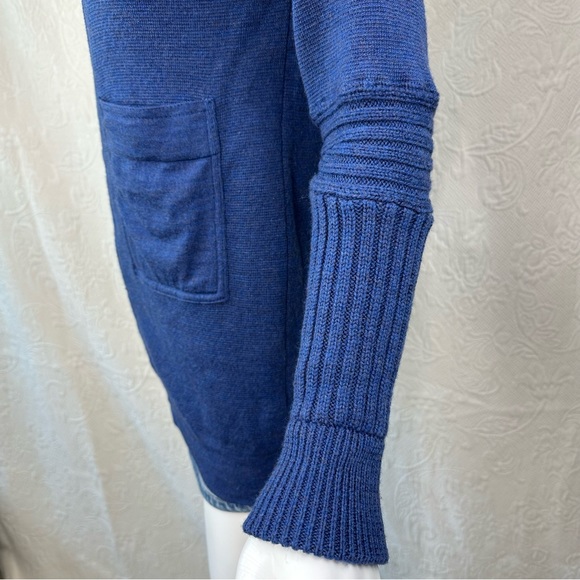 J Crew Zip Cardigan w/Pockets & Chunky Knit Sleeves - Picture 11 of 13